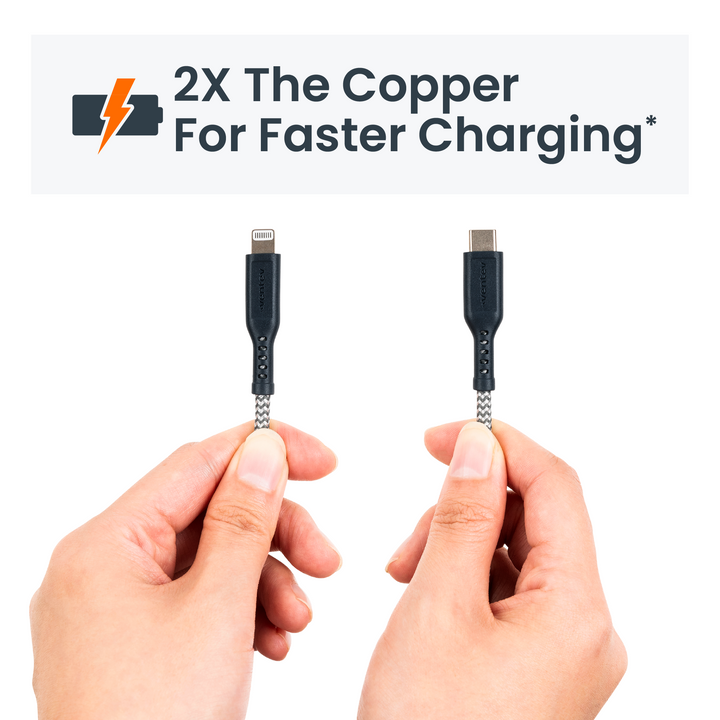 Braided USB-C to Apple Lightning High Speed 6 Foot Cable