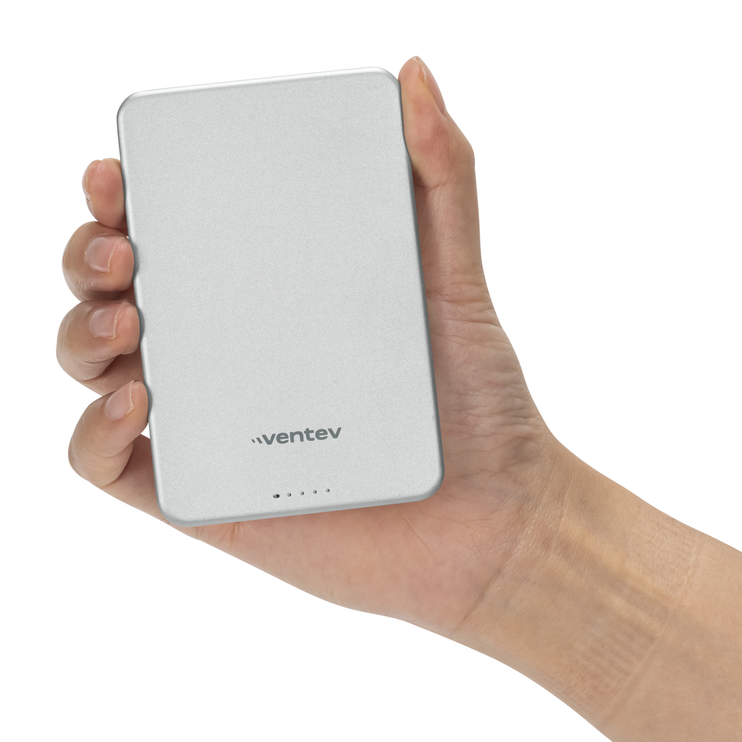 Eve 12T ホワイト M 15W ULTRAFAST Qi2 5K mAh Portable Battery – Ventev Mobility