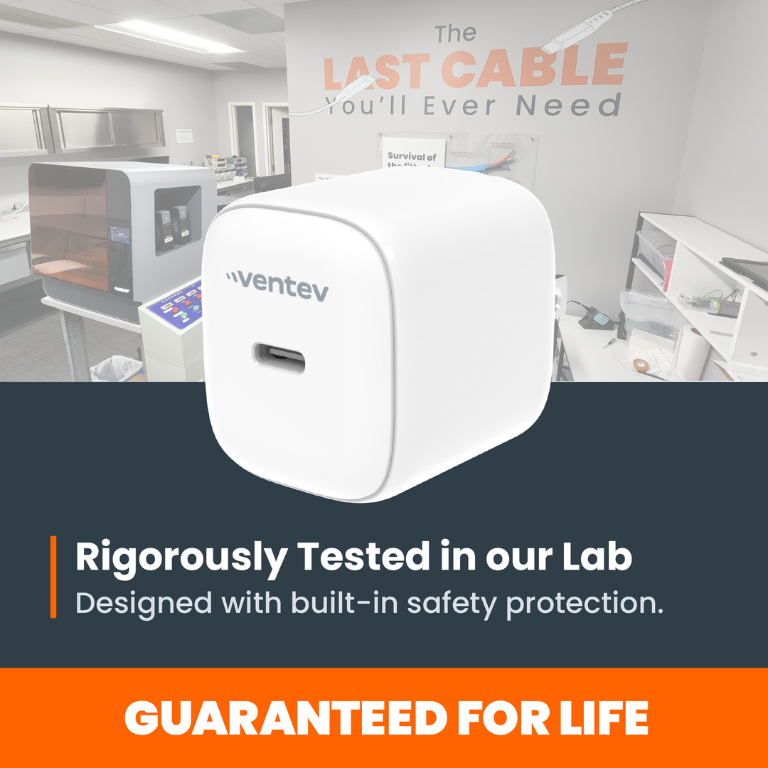 45W ULTRAFAST USB-C Universal GaN Mini Wall Charger – Ventev Mobility