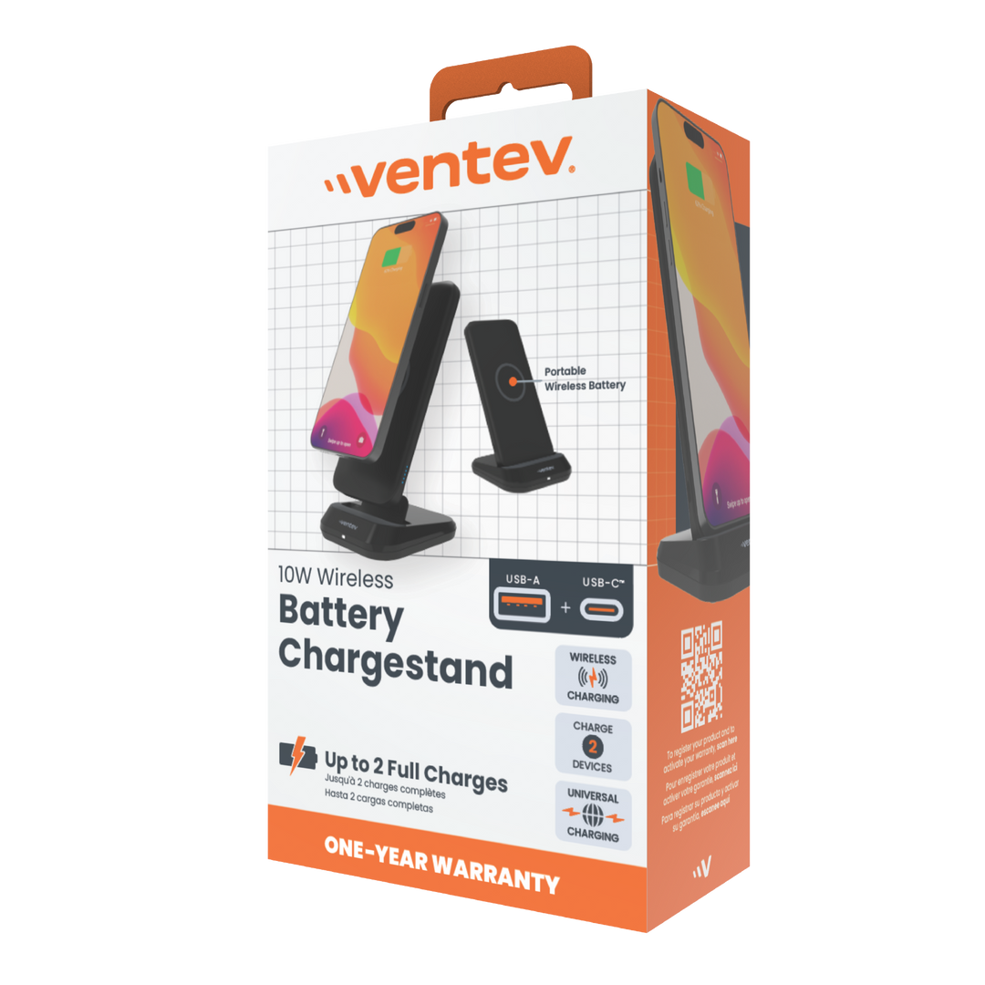 10W ULTRAFAST in Charge Stand and 10k mAh Portable Battery